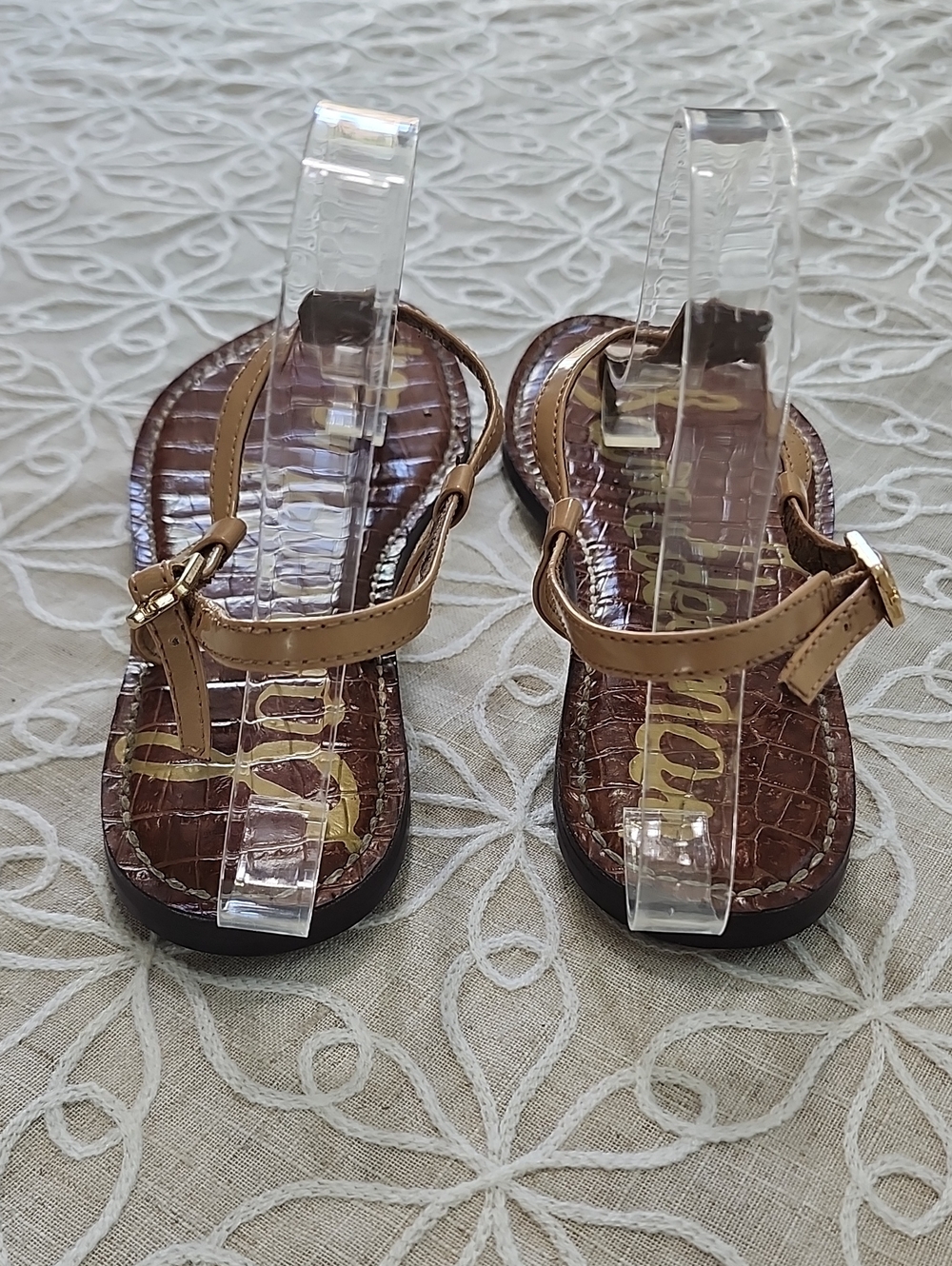 Sam Edelman Tan T-Strap Gigi Thong Sandal - Picture 5 of 14